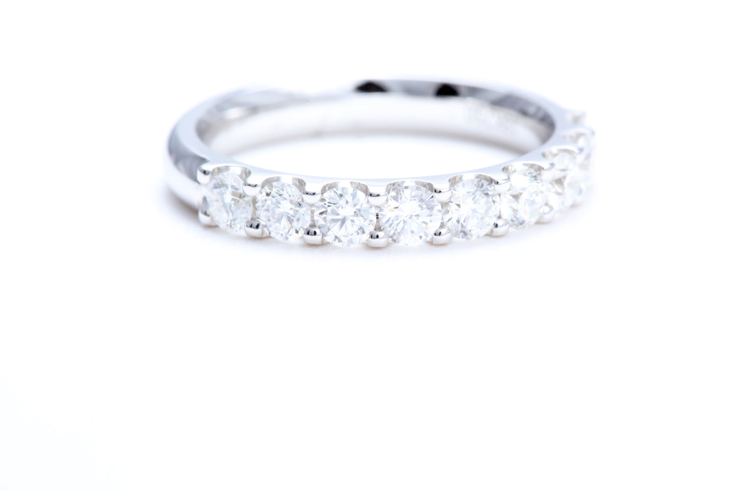 Minimalist Pavé Diamond Ring 1.00 carat total weight in 14K white gold
