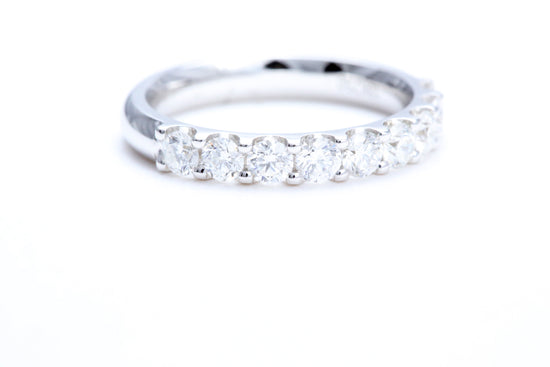 Minimalist Pavé Diamond Ring 1.00 carat total weight in 14K white gold