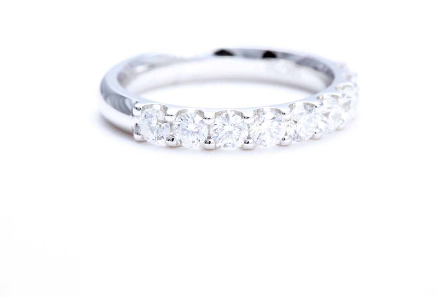 Minimalist Pavé Diamond Ring 1.00 carat total weight in 18K white gold