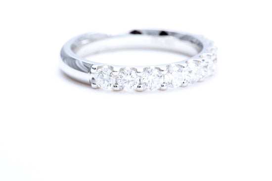 Minimalist Pavé Diamond Ring 1.00 carat total weight in 18K white gold