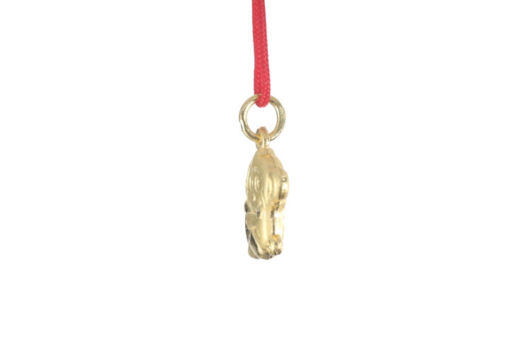 24K 3D Gold Monkey Pendant