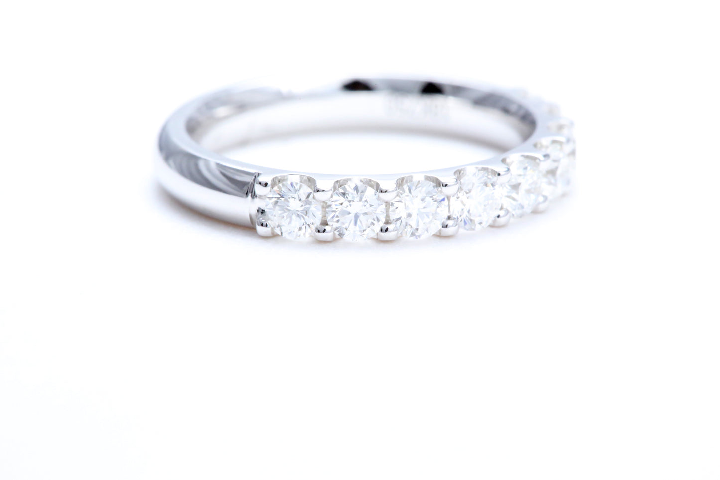 Minimalist Pavé Diamond Ring 1.00 carat total weight in 18K white gold