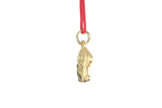 24K 3D Gold Monkey Pendant