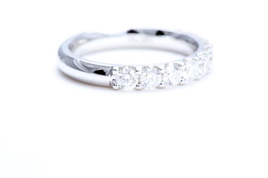 Minimalist Pavé Diamond Ring 1.00 carat total weight in 18K white gold