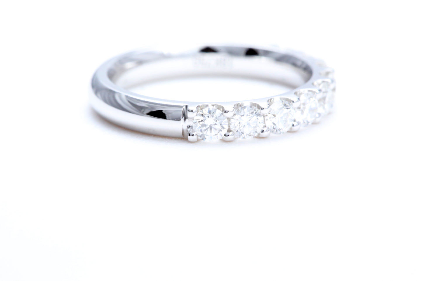 Minimalist Pavé Diamond Ring 1.00 carat total weight in 18K white gold
