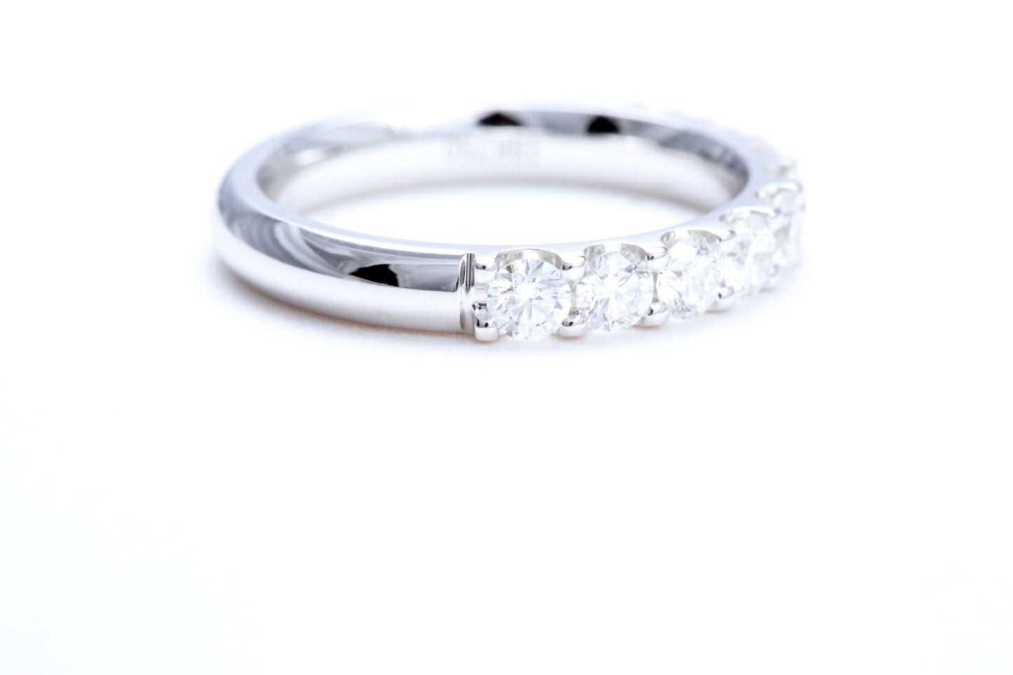 Minimalist Pavé Diamond Ring 1.00 carat total weight in 18K white gold