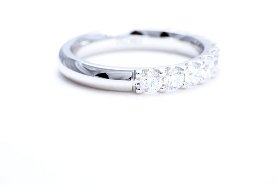 Minimalist Pavé Diamond Ring 1.00 carat total weight in 18K white gold