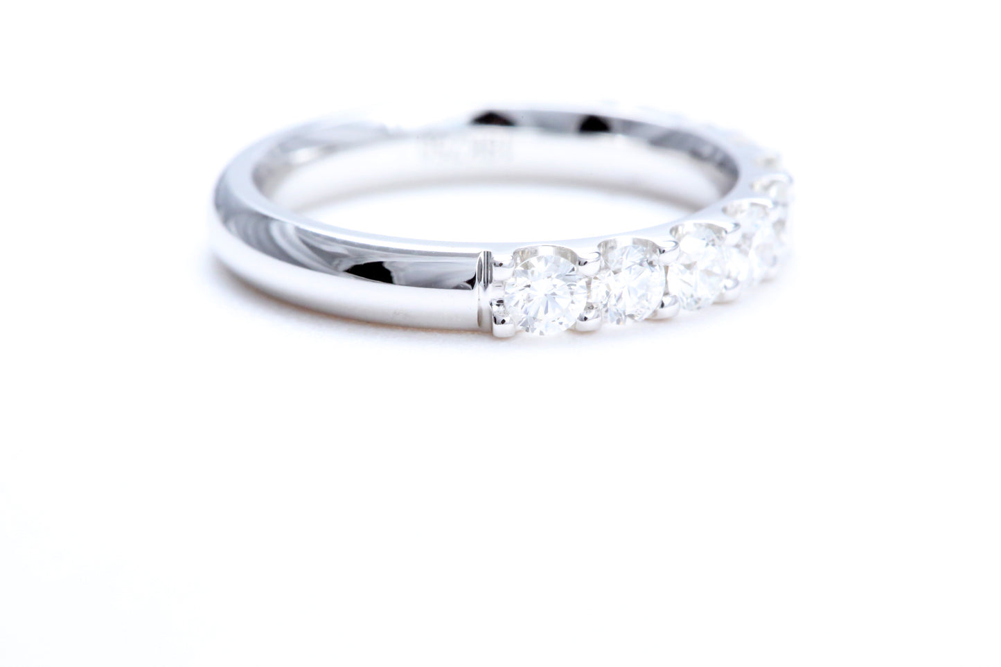 Minimalist Pavé Diamond Ring 1.00 carat total weight in 14K white gold