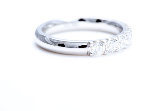 Minimalist Pavé Diamond Ring 1.00 carat total weight in 14K white gold