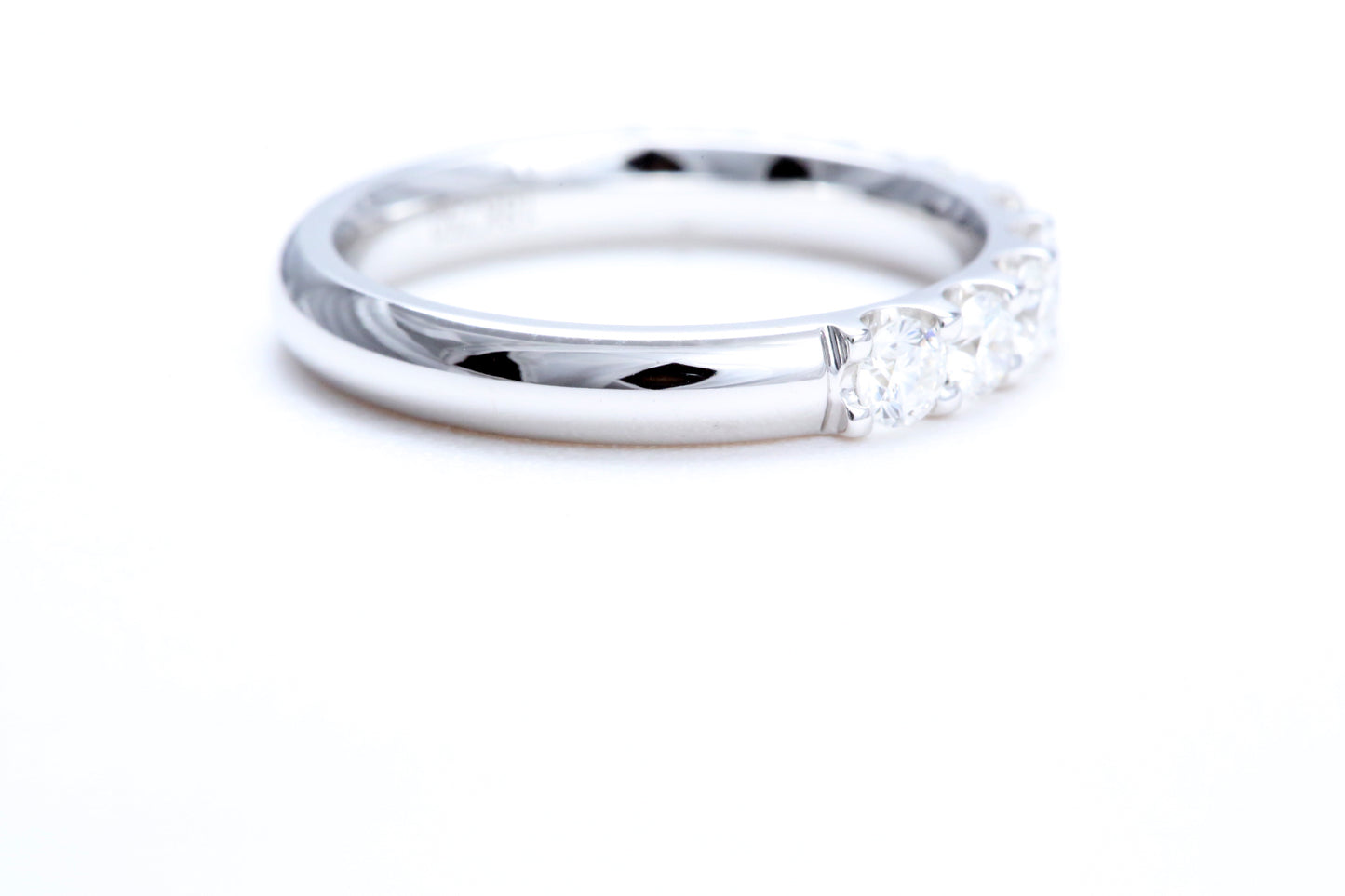 Minimalist Pavé Diamond Ring 1.00 carat total weight in 18K white gold