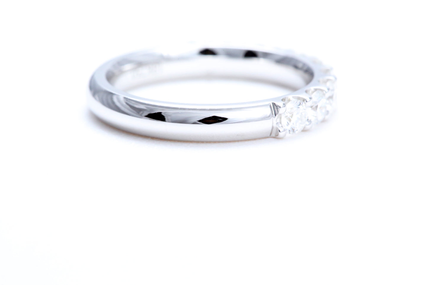 Minimalist Pavé Diamond Ring 1.00 carat total weight in 14K white gold