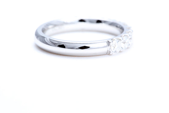 Minimalist Pavé Diamond Ring 1.00 carat total weight in 14K white gold