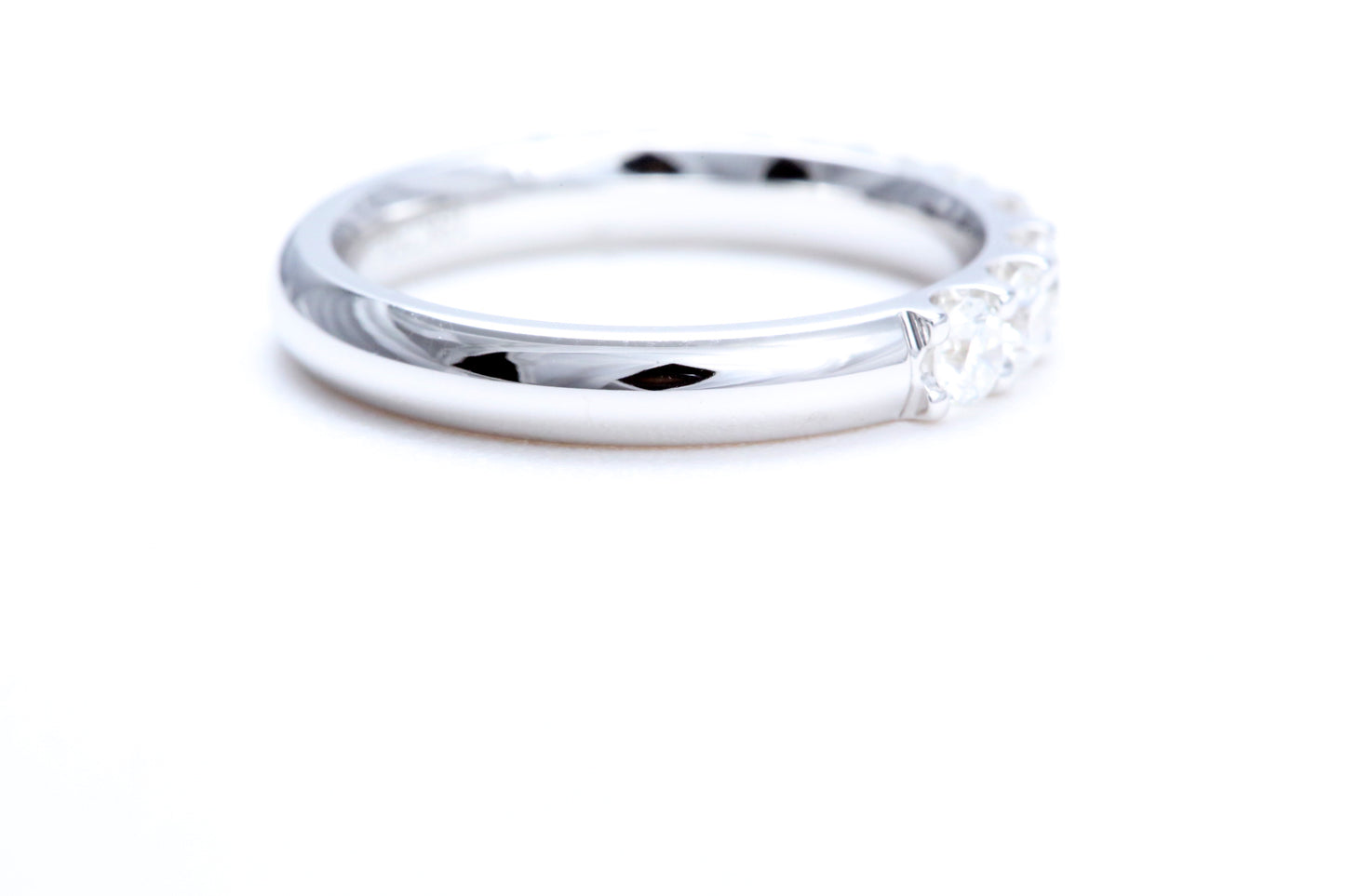 Minimalist Pavé Diamond Ring 1.00 carat total weight in 18K white gold