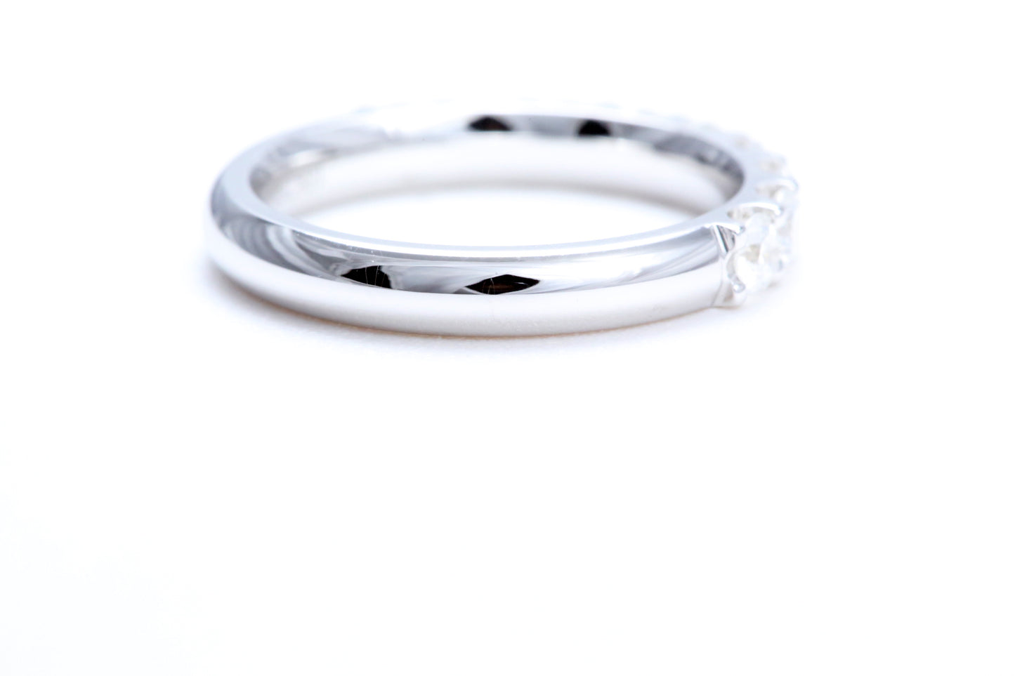Minimalist Pavé Diamond Ring 1.00 carat total weight in 18K white gold