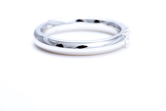 Minimalist Pavé Diamond Ring 1.00 carat total weight in 18K white gold