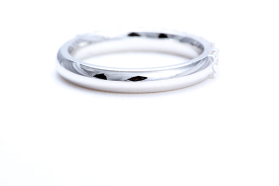 Minimalist Pavé Diamond Ring 1.00 carat total weight in 14K white gold