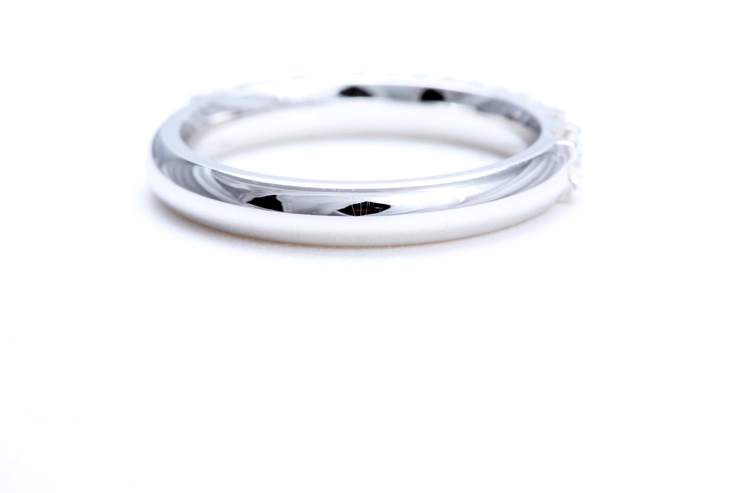 Minimalist Pavé Diamond Ring 1.00 carat total weight in 18K white gold