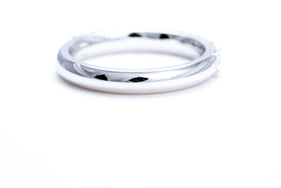 Minimalist Pavé Diamond Ring 1.00 carat total weight in 18K white gold