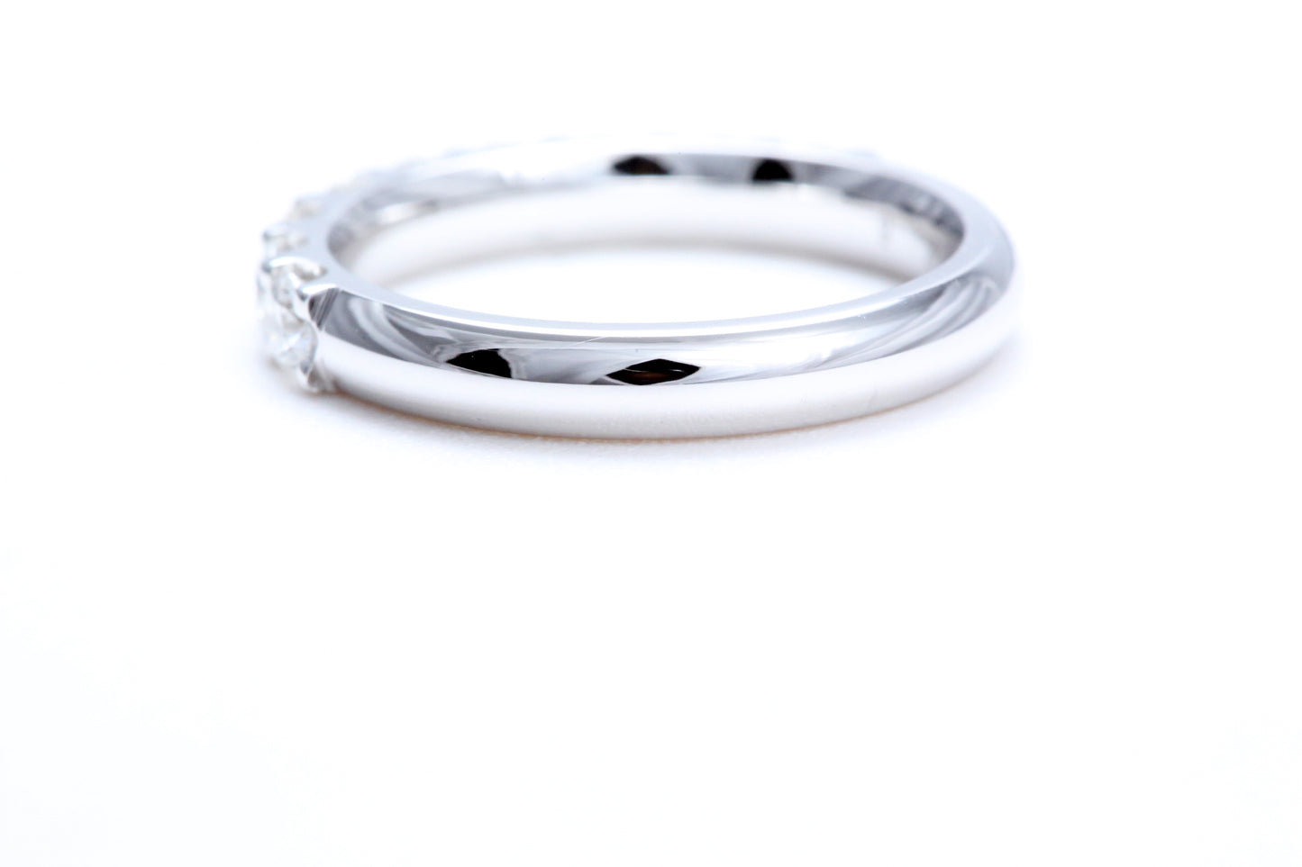 Minimalist Pavé Diamond Ring 1.00 carat total weight in 14K white gold