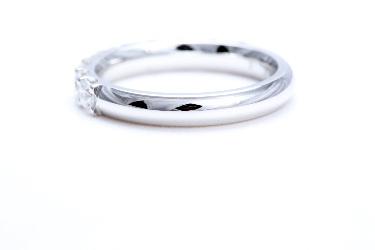 Minimalist Pavé Diamond Ring 1.00 carat total weight in 18K white gold