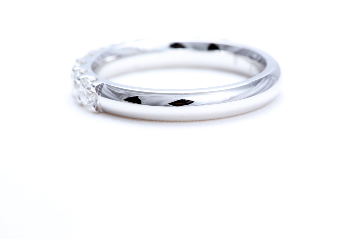 Minimalist Pavé Diamond Ring 1.00 carat total weight in 18K white gold