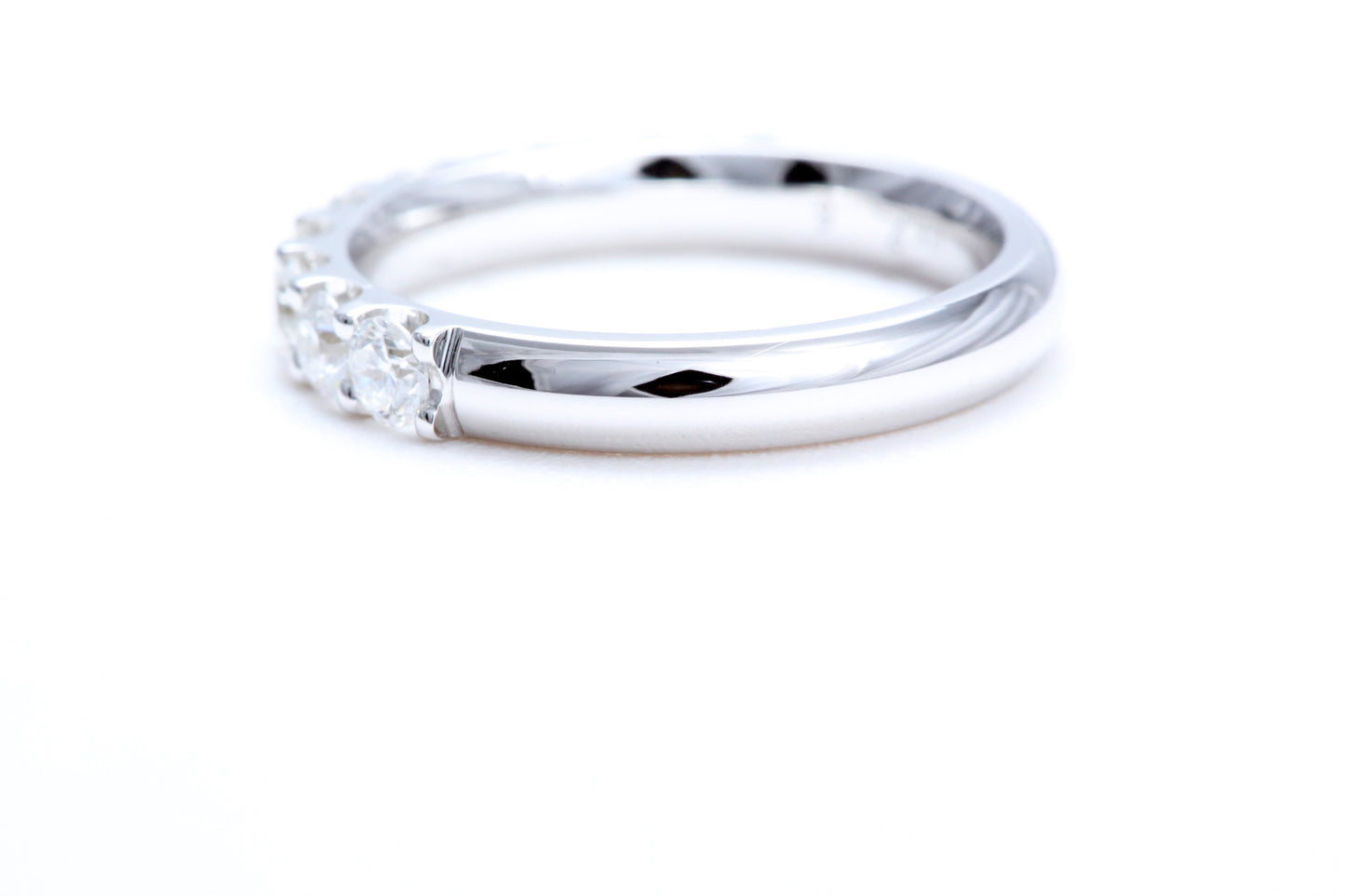 Minimalist Pavé Diamond Ring 1.00 carat total weight in 18K white gold