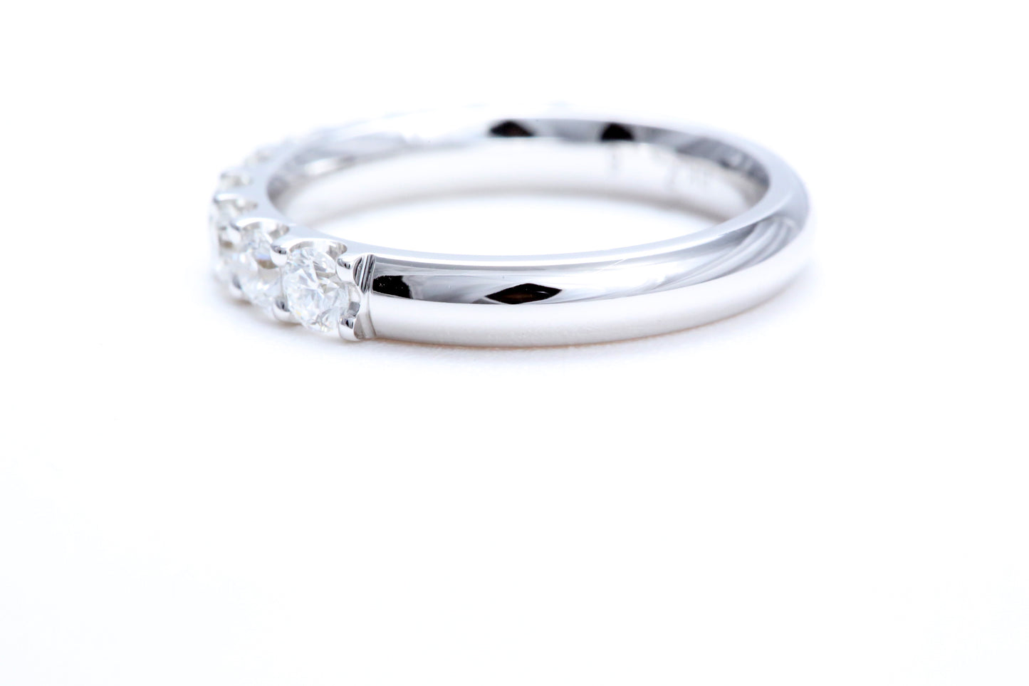 Minimalist Pavé Diamond Ring 1.00 carat total weight in 18K white gold