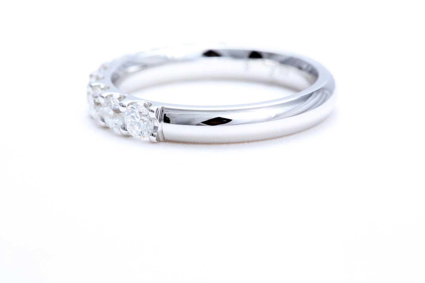 Minimalist Pavé Diamond Ring 1.00 carat total weight in 18K white gold