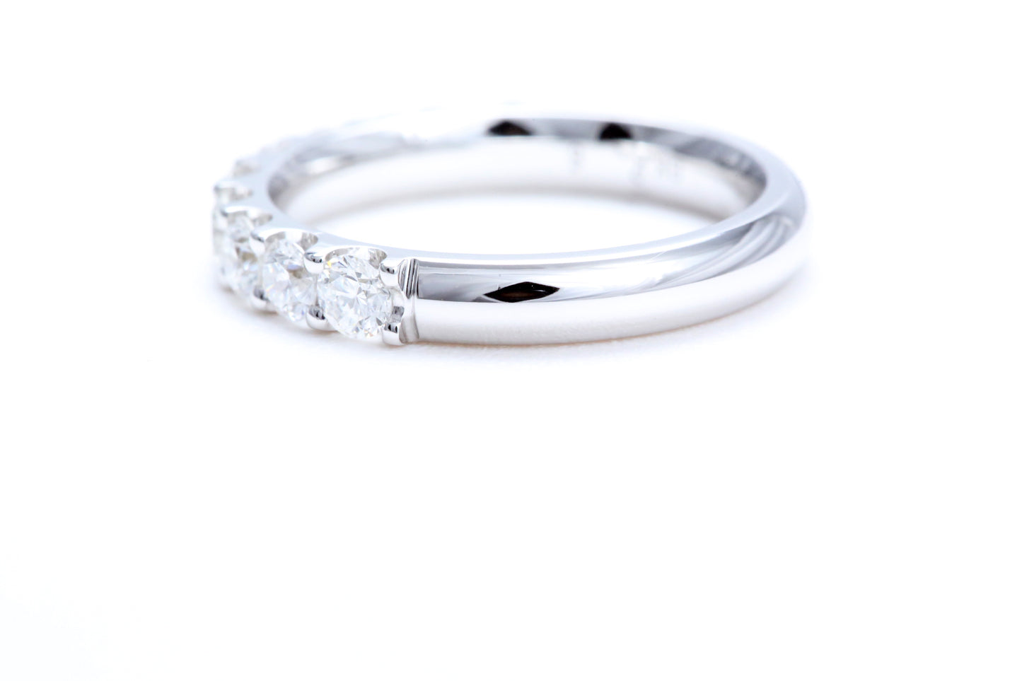 Minimalist Pavé Diamond Ring 1.00 carat total weight in 18K white gold