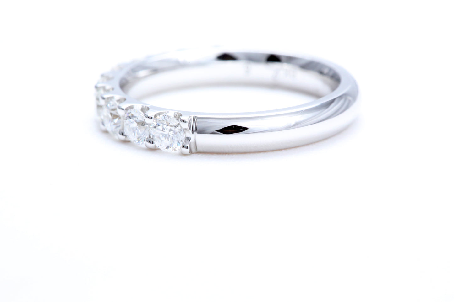 Minimalist Pavé Diamond Ring 1.00 carat total weight in 18K white gold