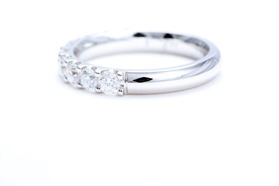 Minimalist Pavé Diamond Ring 1.00 carat total weight in 18K white gold