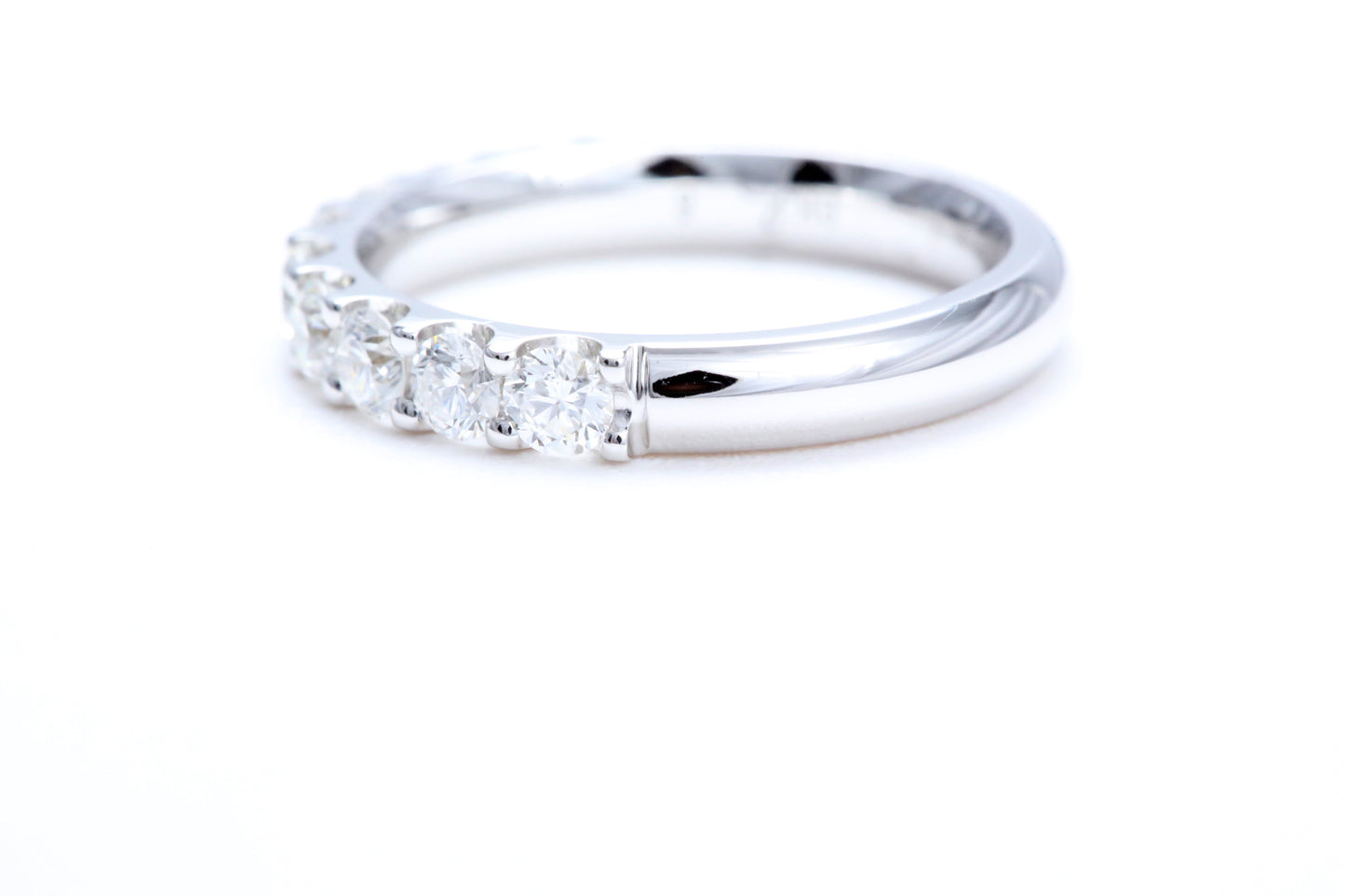 Minimalist Pavé Diamond Ring 1.00 carat total weight in 18K white gold