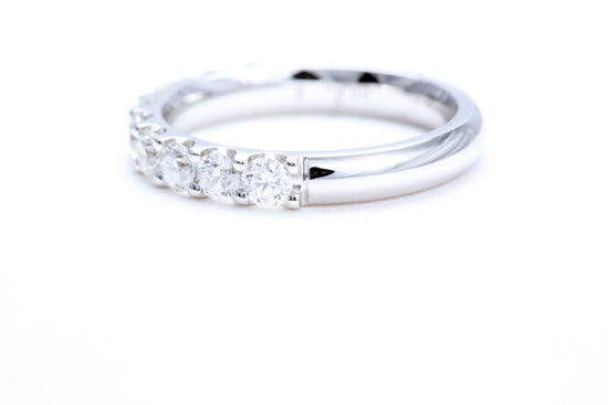 Minimalist Pavé Diamond Ring 1.00 carat total weight in 14K white gold