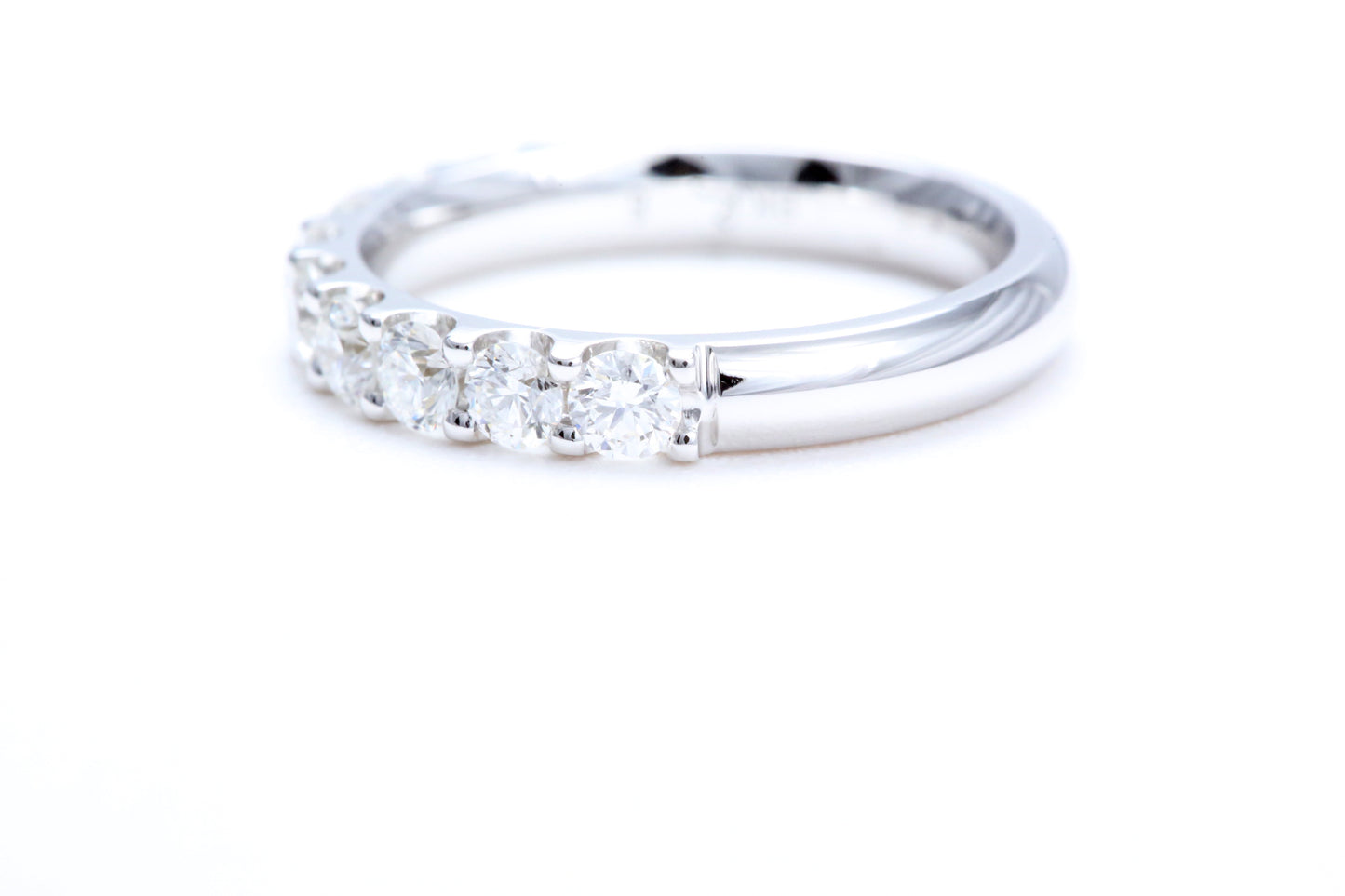 Minimalist Pavé Diamond Ring 1.00 carat total weight in 18K white gold