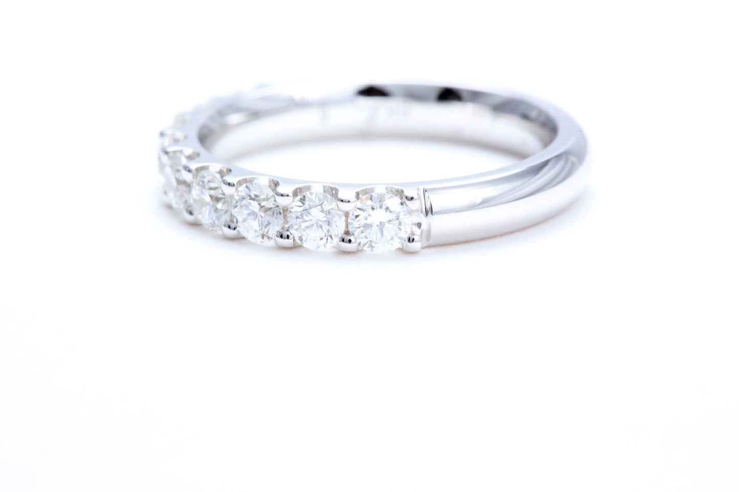 Minimalist Pavé Diamond Ring 1.00 carat total weight in 18K white gold