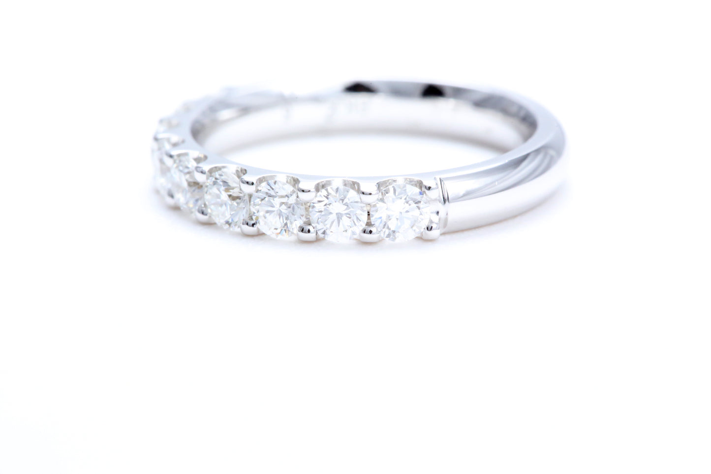 Minimalist Pavé Diamond Ring 1.00 carat total weight in 18K white gold