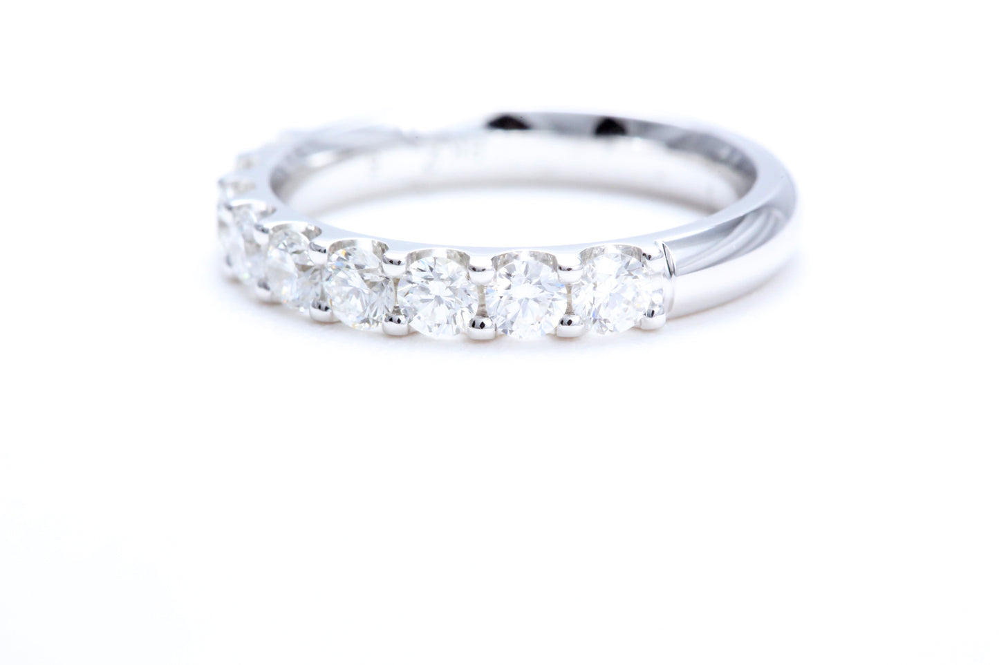 Minimalist Pavé Diamond Ring 1.00 carat total weight in 18K white gold