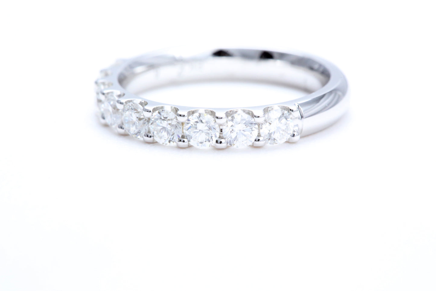 Minimalist Pavé Diamond Ring 1.00 carat total weight in 18K white gold
