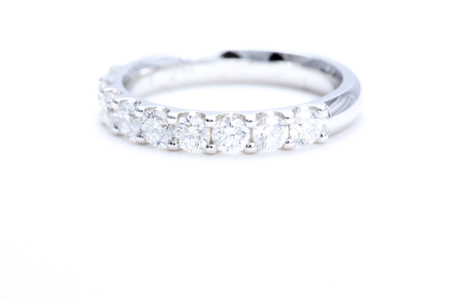 Minimalist Pavé Diamond Ring 1.00 carat total weight in 18K white gold