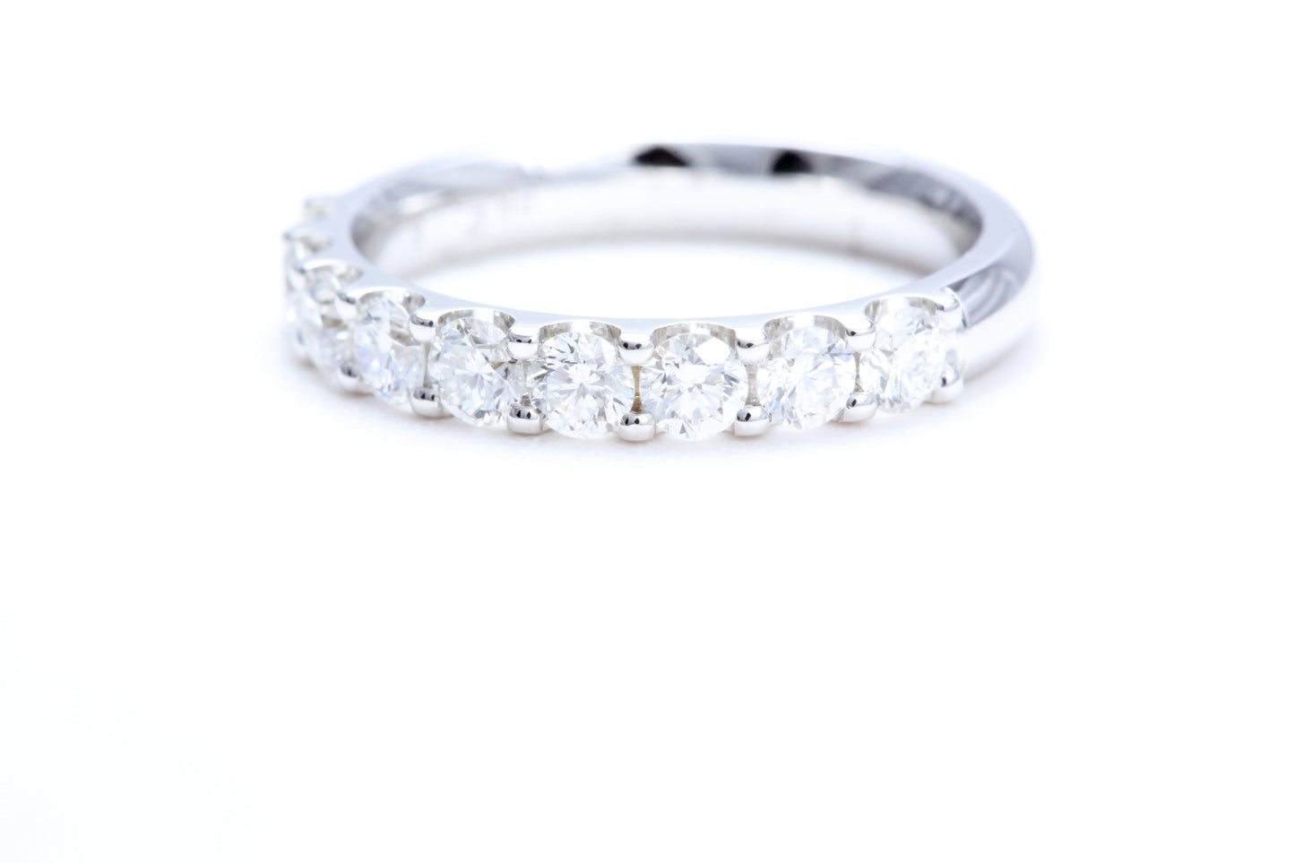 Minimalist Pavé Diamond Ring 1.00 carat total weight in 18K white gold
