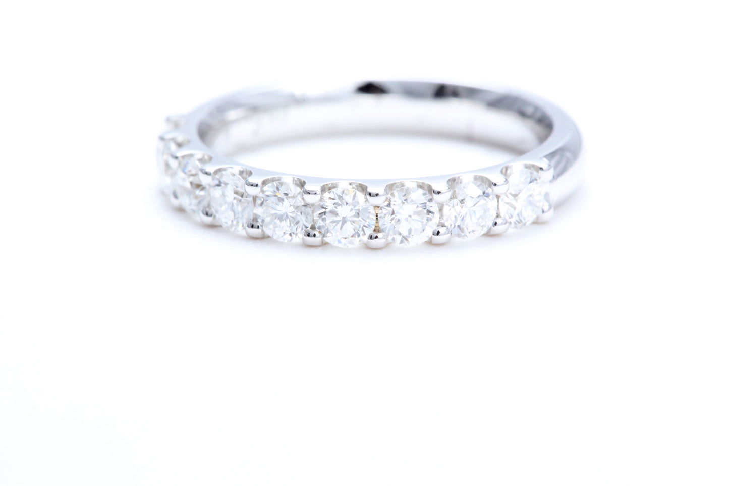 Minimalist Pavé Diamond Ring 1.00 carat total weight in 14K white gold