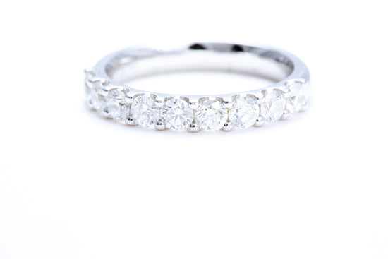 Minimalist Pavé Diamond Ring 1.00 carat total weight in 18K white gold