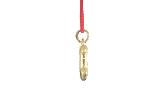 24K 3D Gold Dog Pendant