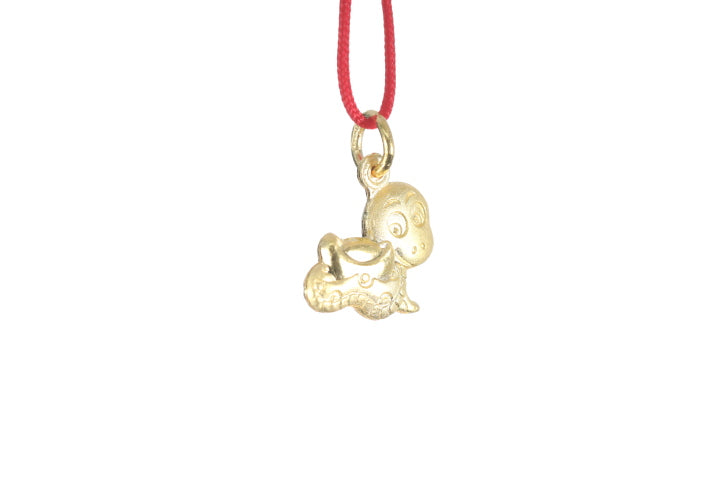 Load image into Gallery viewer, 24K 3D Gold Snake Pendant
