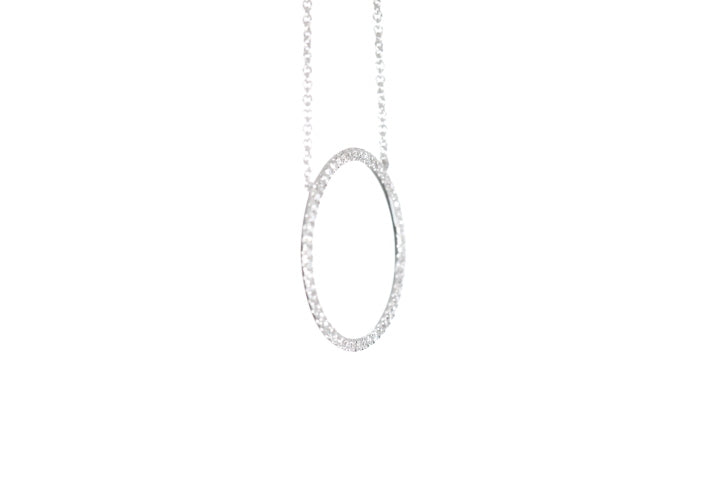 Circle Diamond Pendant