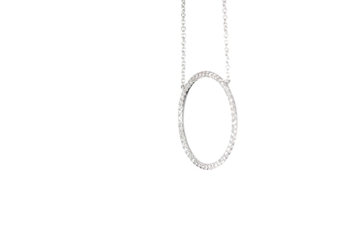 Circle Diamond Pendant