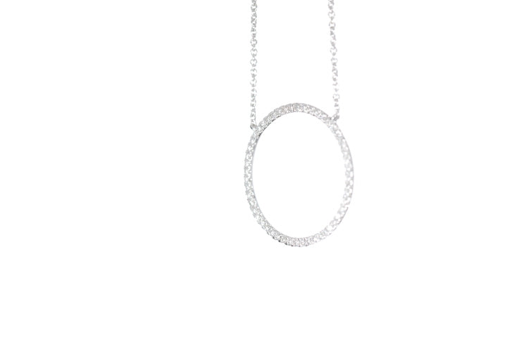 Circle Diamond Pendant