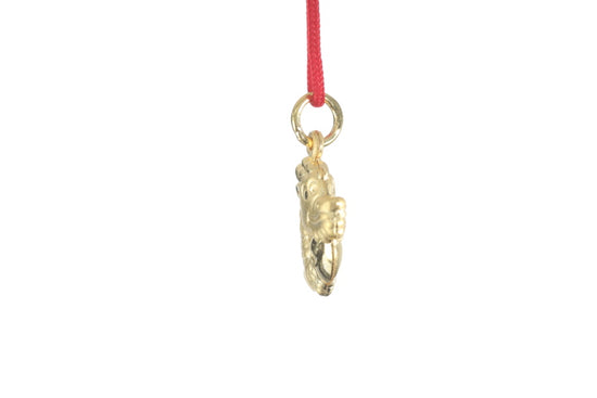 24K 3D Gold Dragon Pendant