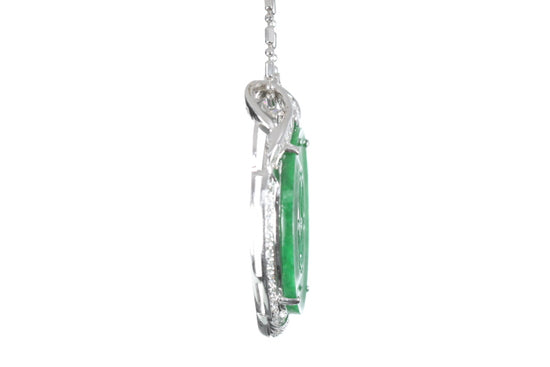 Chinese Coin Jadeite Pendant