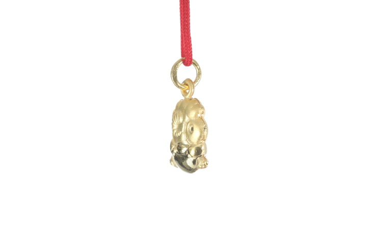 24K 3D Gold Ram Pendant